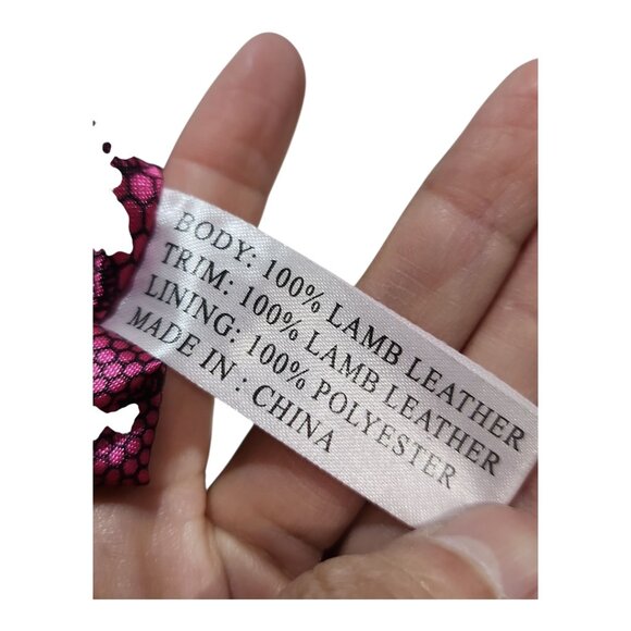 Betsey Johnson Whips & Studs 100% Lambskin Hobo Matte black Shoulder Bag Punk - Picture 9 of 12